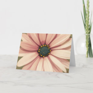Rosa Gänseblümchen Notizkarte im Mid-Century-Moder Karte