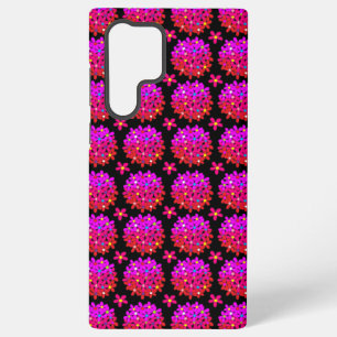 Rosa Gänseblümchen-Puffs Samsung Galaxy Hülle