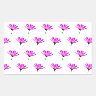 Rosa Gänseblümchen   Rechteckiger Aufkleber