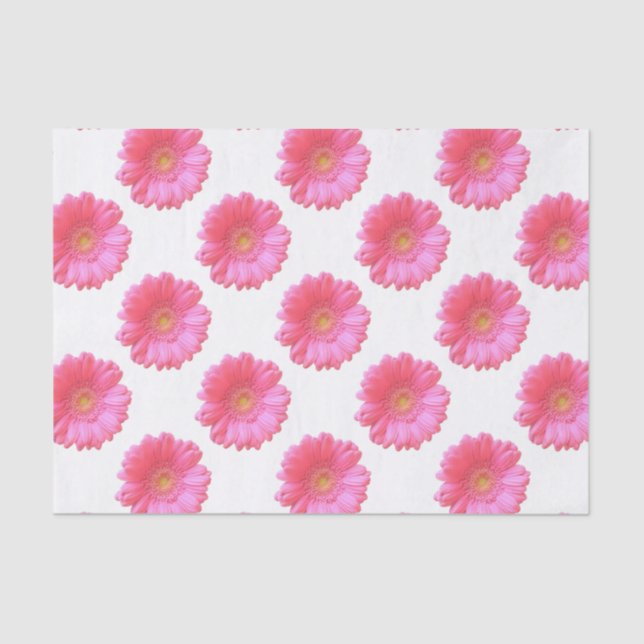 Rosa Gänseblümchen Seidenpapier (Vorderseite)