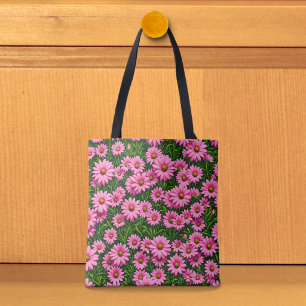 Rosa Gänseblümchen-Tasche