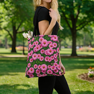 Rosa Gänseblümchen-Tasche