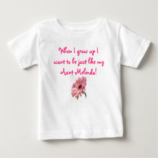 rosa Gänseblümchen, wenn ich mich aufwachse, Baby T-shirt