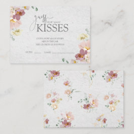 Rosa Garden Blume Brautparty Game Begleitkarte