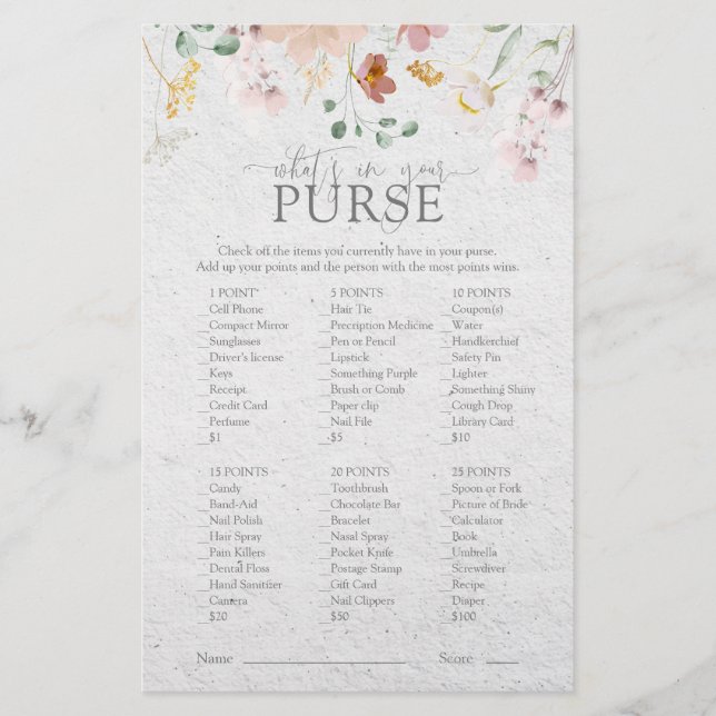 Rosa Garden Blume Brautparty Pures Spiel (Vorderseite)