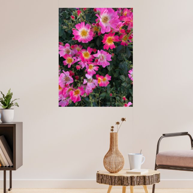 Rosa Garden Blume Foto Wohngestaltung Poster (Wohnzimmer 3)