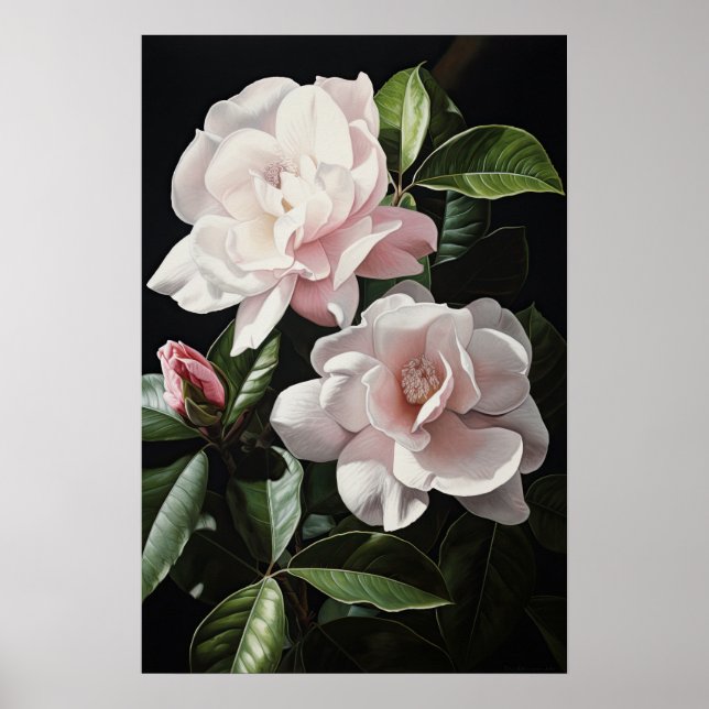Rosa Gärten Blume Art Print Poster (Vorne)