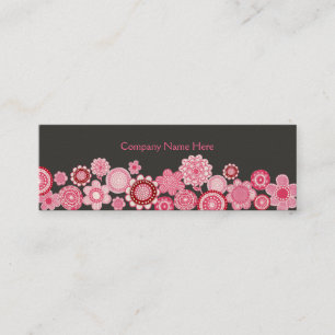 Rosa Garten-graue dünne Geschäfts-Visitenkarte Mini Visitenkarte
