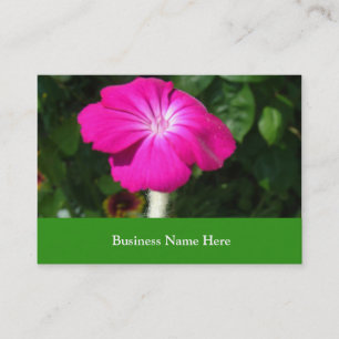 rosa Gartenblume Visitenkarte