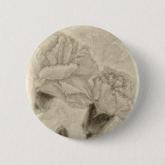 Rosa Gartennelken 3 Antiqued Button