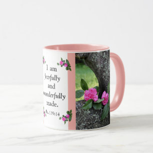 Rosa Gartennelken-Psalm-Tasse Tasse