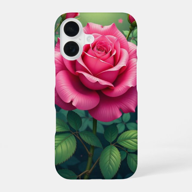 Rosa Gartenrose  iPhone 16 Hülle (Rückseite)