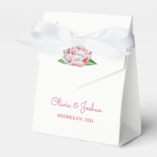 Rosa Gastgeschenk Hochzeiten Geschenkschachtel (Vorderseite)