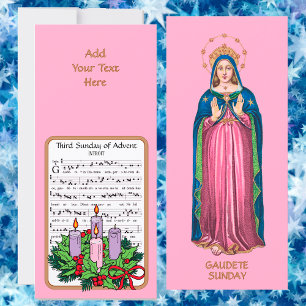Rosa Gaudete-Sonntag stehende BVM Advent