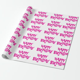 rosa Geburtstag Geschenkpapier
