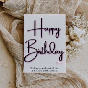 Rosa Geburtstagskarte für sie Einladung