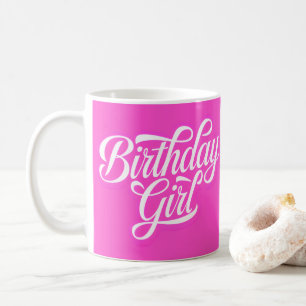 Rosa Geburtstagsmädchen Kaffeetasse