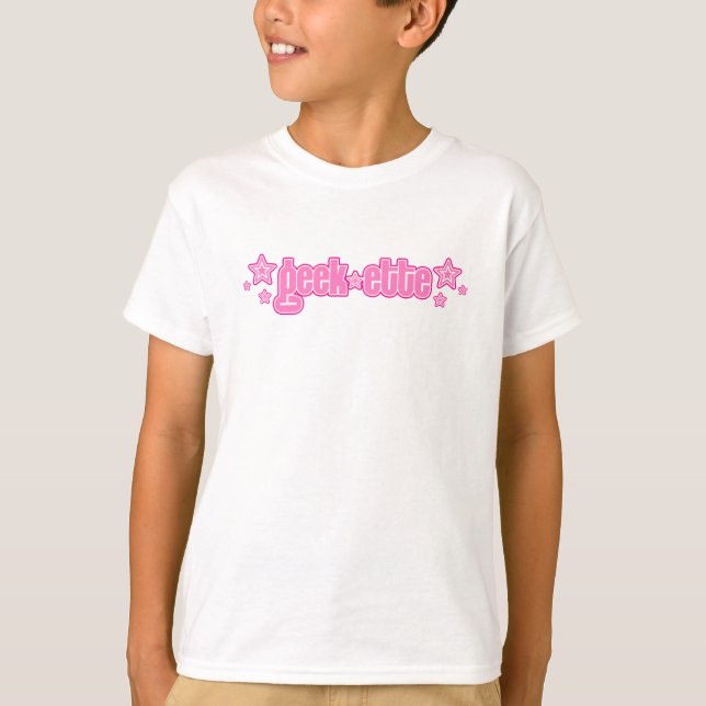 Rosa Geekette T-Shirt (Vorderseite)