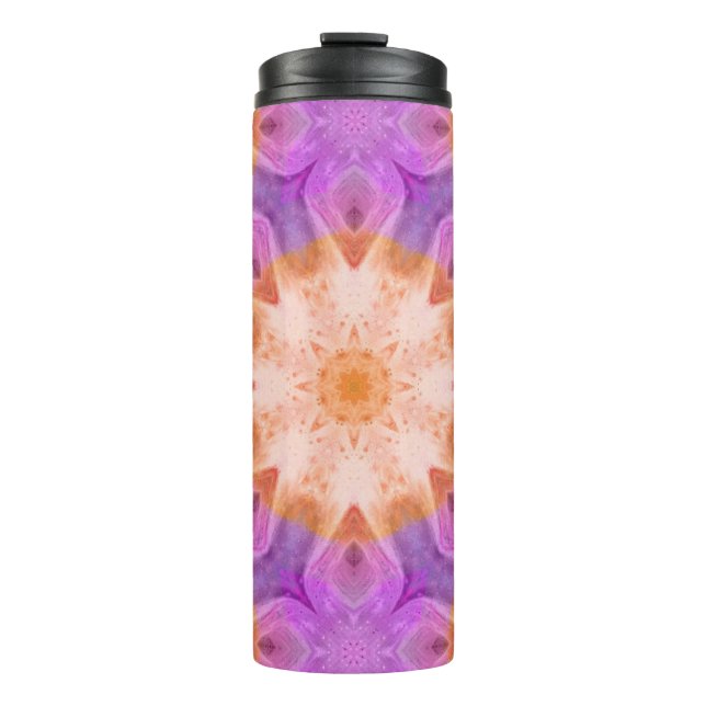 Rosa Gefärbte Krawatte Tumbler Thermosbecher (Vorderseite)