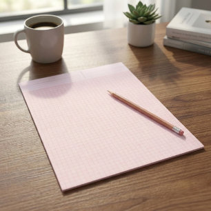 Rosa gefärbtes Millimeterpapier-Notizbuch (Mathema Notizblock