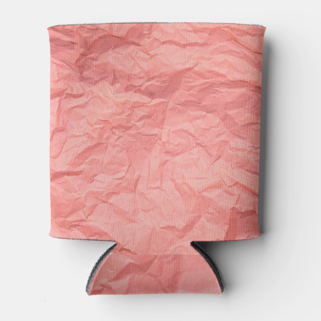 Rosa gefärbtes Papier - Hintergrund Dosenkühler (Vorderseite)