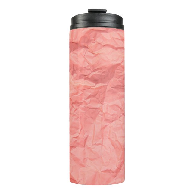 Rosa gefärbtes Papier - Hintergrund Thermosbecher (Vorderseite)