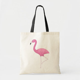 rosa gefiederter Flamingo Tragetasche