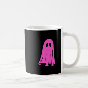 Rosa Geist und Schwarze Katze Halloween Herbssaiso Kaffeetasse