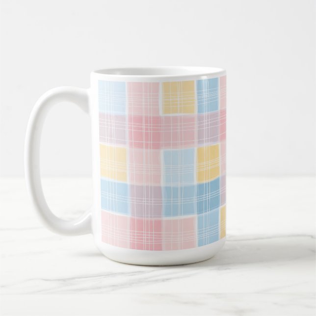 ROSA GELB BLAU OSTER-KAROMUSTER KAFFEETASSE (Links)