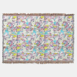 Rosa-, Gelb- und Weißrosen Decke