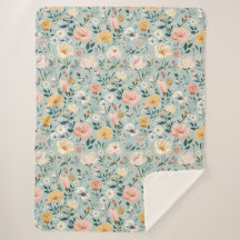 Rosa gelbe blaue Aquarellfarben Hütte Core