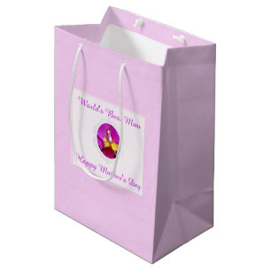 Rosa Gelbe Cattleya Orchid Muttertagsgeschenk Tasc Mittlere Geschenktüte