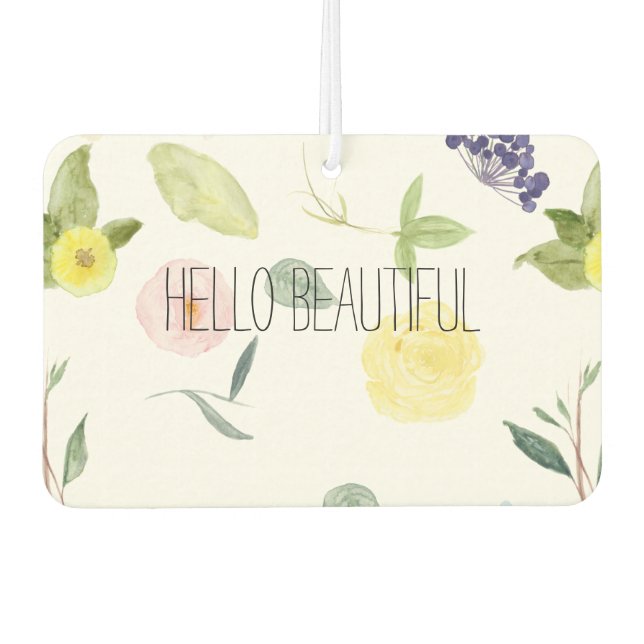 Rosa Gelbe Farbe Autolufterfrischer (Vorderseite)