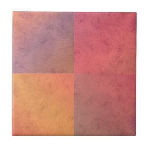 Rosa Gelbe geometrische Wasserfarbe Kunst Fliese
