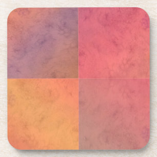 Rosa Gelbe geometrische Wasserfarbe Kunst Getränkeuntersetzer