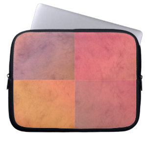 Rosa Gelbe geometrische Wasserfarbe Kunst Laptopschutzhülle