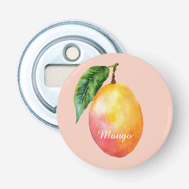 Rosa Gelbe Mango Frucht Flaschenöffner