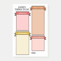 Rosa gelbe Niedliche Multifunktionsleisten-Etikett