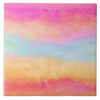 Rosa Gelbe Regenbogen Abstrakte Streifen