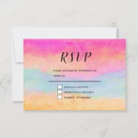 Rosa Gelbe Regenbogen Abstrakte Streifen