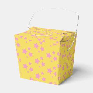 Rosa Gelbe Stars Modernes Design Geschenkschachtel