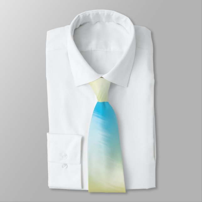 Rosa Gelbe und blaue Gefärbte Krawatte (Gebunden)