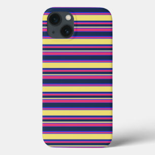 Rosa, gelbe und blaue Streifen Case-Mate iPhone-Hü iPhone Hülle