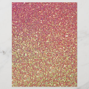 Rosa Gelber Ombre Glitzer Hintergrund