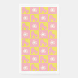 Rosa Gelber Roller Derby Skate Serviette