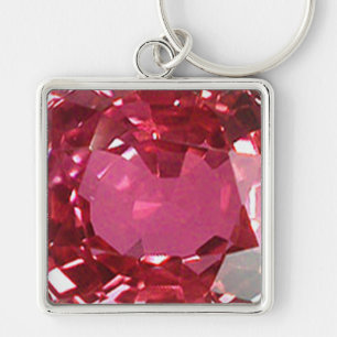 Rosa Gemstone Schlüsselanhänger