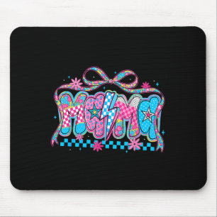Rosa gemusterte Mama, Mutter,Frauen,Muttertag Rosa Mousepad