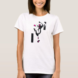 Rosa Geo Design Frauen T - Shirt