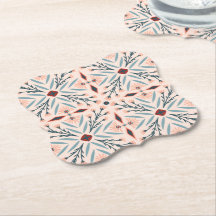 rosa, geometrisch geformtes Motiv Boho Tiles