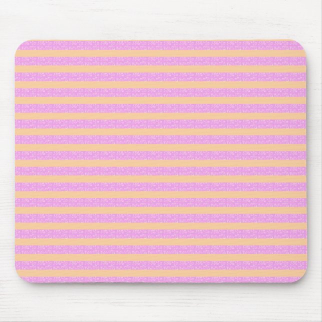 Rosa Geometrisch  Mousepad (Vorne)